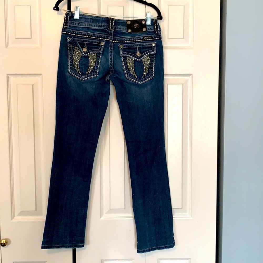 MissMe blue straight leg jeans size 28